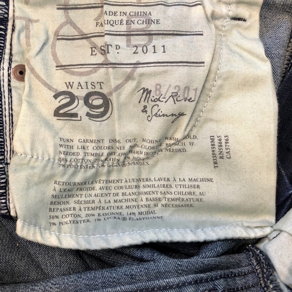 Treasure Bond Jean Shorts Size: 29 - Picture 2 of 4